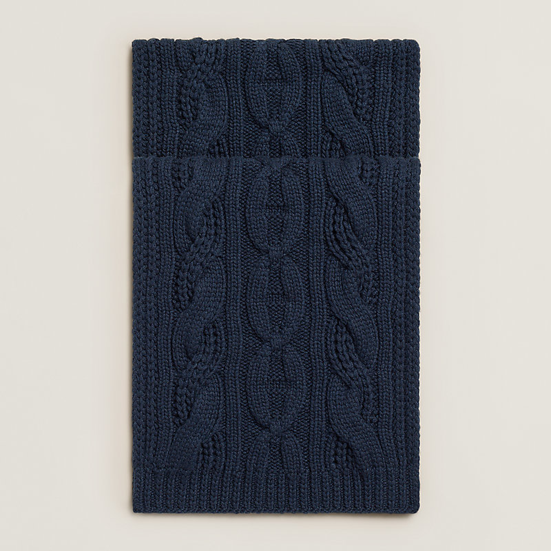 ニットマフラー 《ケーブル・マイヨン》 - ベージュ | Hermès